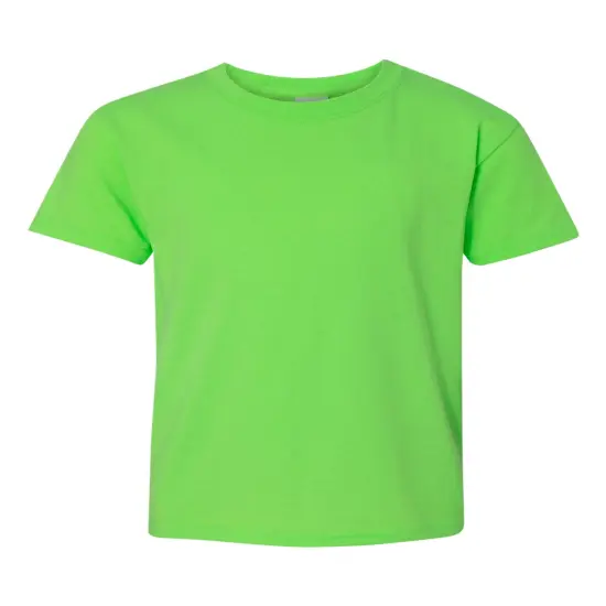 Gildan&reg; Heavy Cotton Youth Crew Neck Short Sleeve T-Shirt Neon green {1}
