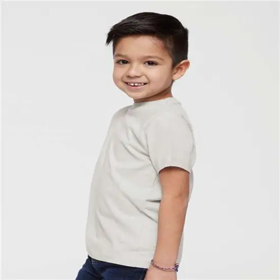 Rabbit Skins&reg; Toddler Fine Jersey Crewneck Short Sleeve Tee - 3321 Tradewind spot {5}