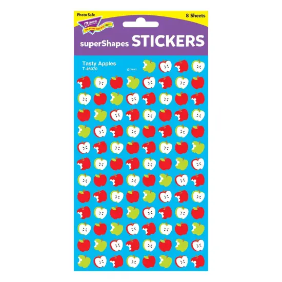 Tasty Apples superShapes Stickers, 800 Per Pack, 6 Packs {2}