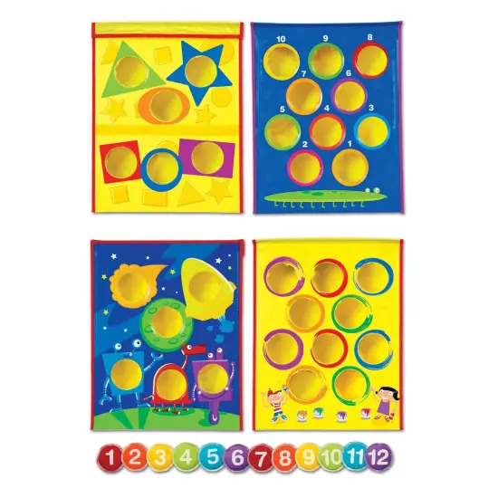 Smart Toss&trade; Colors, Shapes & Numbers Bean Bag Tossing Game {1}