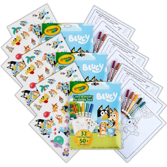 Color & Sticker Activity Set, Bluey, 3 Sets {1}