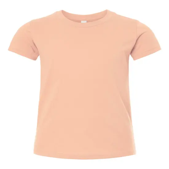 BELLA + CANVAS&reg; Youth Jersey Crew Neck Short Sleeve Tee - 3001Y Peach {1}