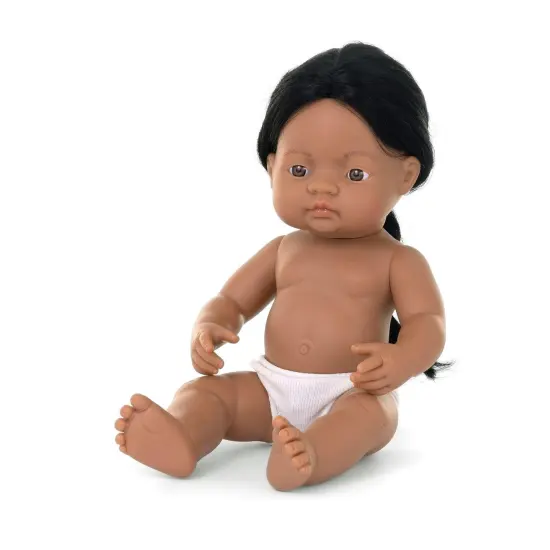 Anatomically Correct 15" Baby Doll, Native American Boy {3}