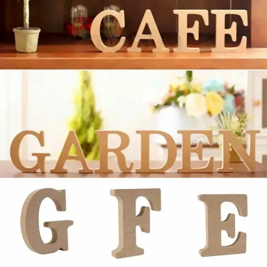3.93" Self Standing Wooden Letters {3}