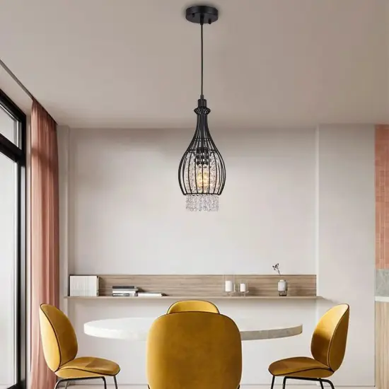 Crystal Chandelier Pendant Light Kitchen Island Hanging Lamp Ceiling Light {4}