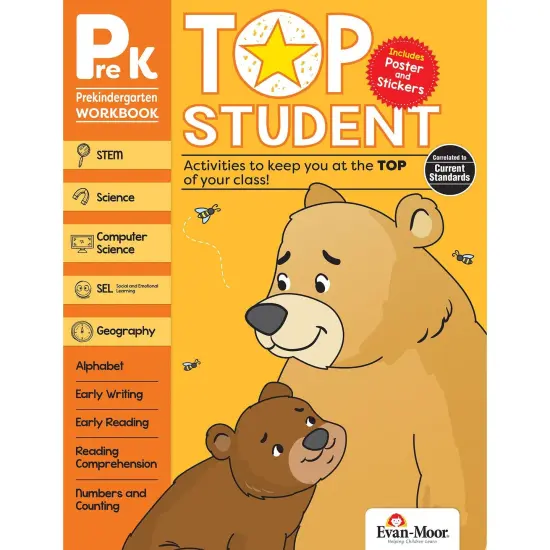 Top Student Activity Book, Grade PreK {1}