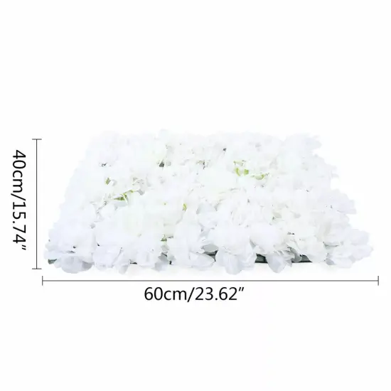 15pcs Artificial Flower Wall Panel Silk Flower for Wedding Party Backdrop Decor {4}