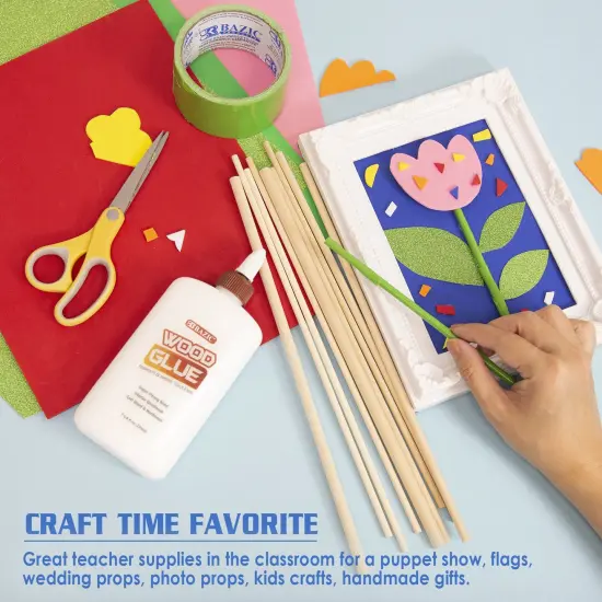 Assorted Round Natural Wooden Dowel, 10 Per Pack, 12 Packs {6}