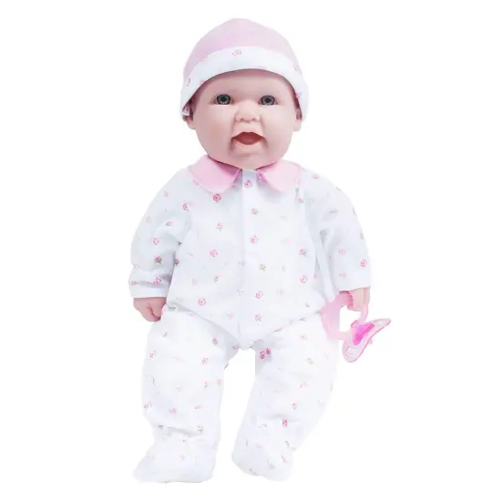 La Baby Soft 16" Baby Doll, Pink with Pacifier, Caucasian {1}