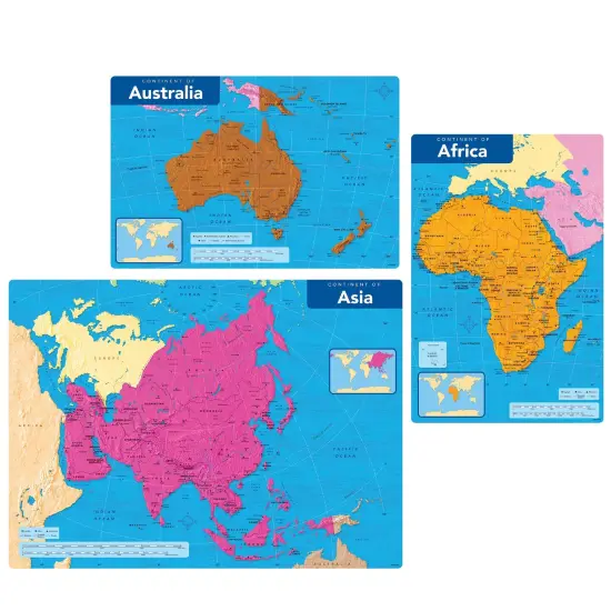 Continents of the World Learning Set {4}