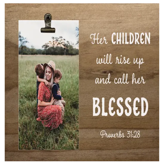 Decorative Wood Clip Christian Photo Frames {4}