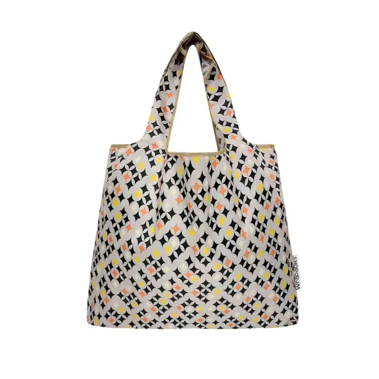 Wrapables Medium Foldable Tote Nylon Reusable Grocery Bag (Set of 2), Starry Gray {3}