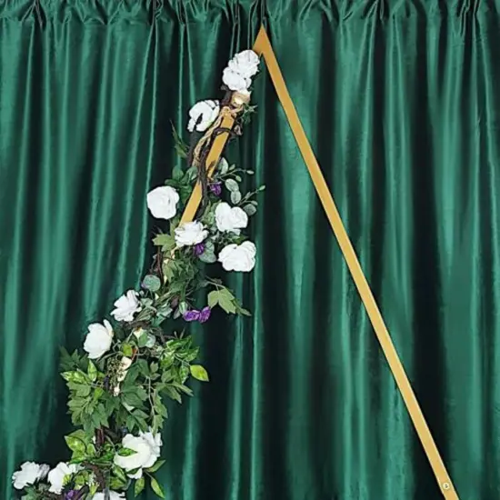 8FT Triangle Wedding Arch Backdrop Stand Metal Balloon Frame Wreath Party Decor {3}