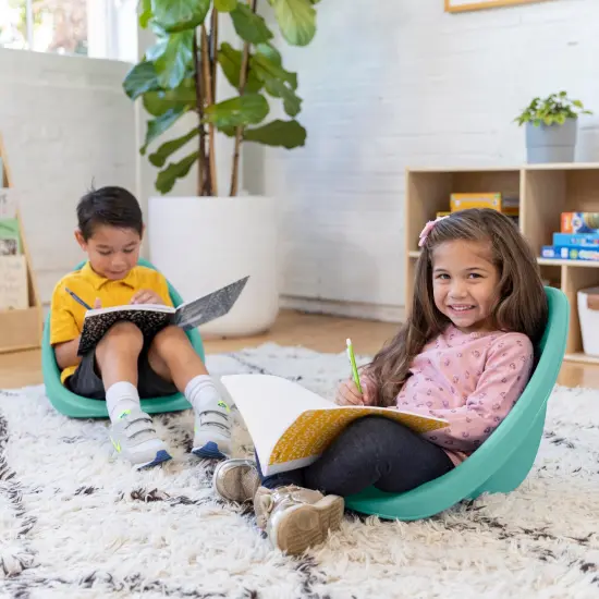 Leaf Floor Seat, Rocker Chair, 6-Piece Seafoam {6}