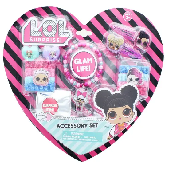 LOL Suprise 14 Piece Hair and Jewelry Set {1}