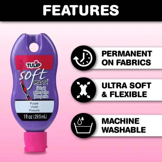 Tulip Brush-On Fabric Paint Rainbow 1 fl. oz. 10 Pack {3}