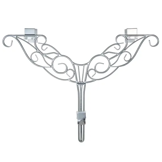 Adjustable Wreath Hanger for Door - Antler Silver {2}