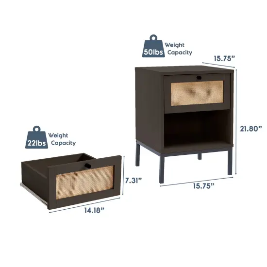 Nestl Small Night Stand End Table {6}