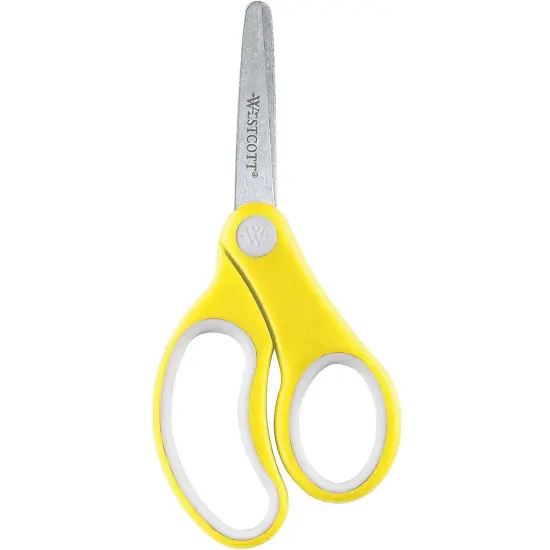 Soft Handle 5" Kids Scissors, Blunt, Assorted Colors (No Color Choice), Pack of 12 {3}