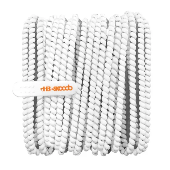 Skooob Tangle Free Earbud Covers - Moon White, Pack of 20 {4}