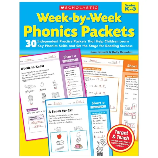 Week-By-Week Phonics Packets {1}