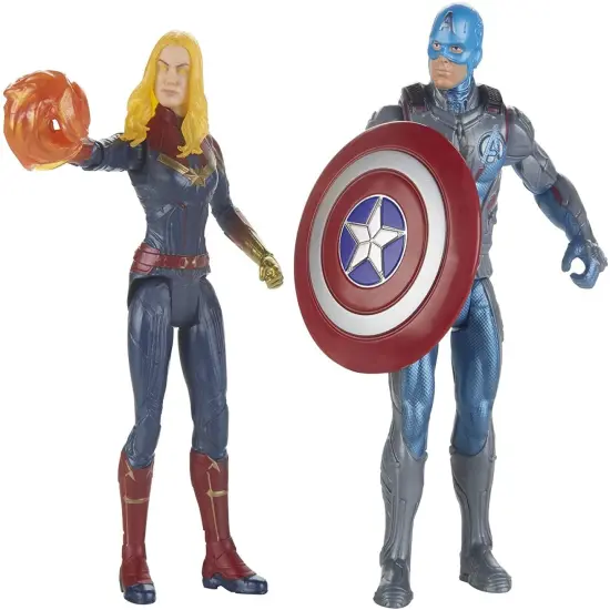 Marvel Avengers 6 Inch Action Figure Team Pack | Captain America & Captain Marvel {4}
