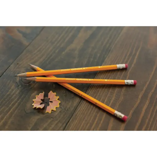 Pencils, No. 2.5 Medium Yellow, Unsharpened, 12 Per Box, 6 Boxes {2}