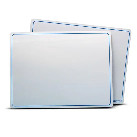 Magnetic Dry Erase Learning Mat, Two-Sided Plain, 9" x 12", Pack of 48 {1}