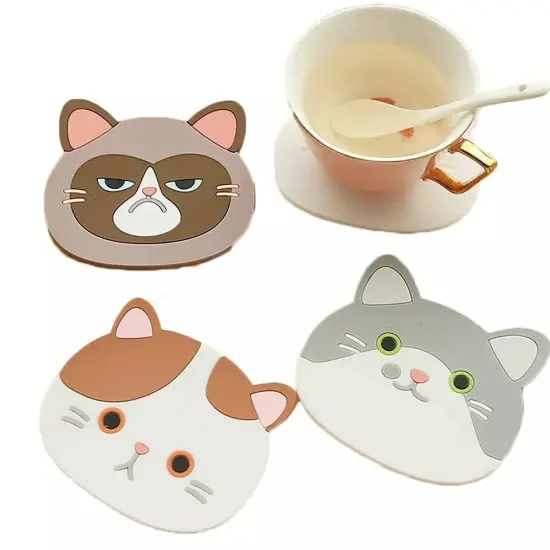 6 Pack Cat Coaster Set {3}