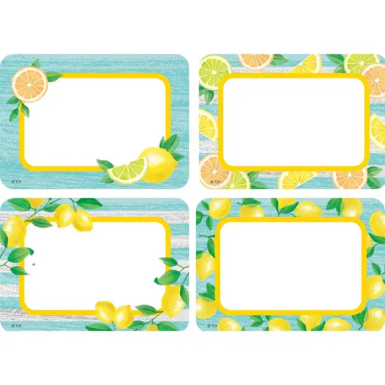 Lemon Zest Name Tags/Labels - Multi-Pack, 36 Per Pack, 6 Packs {1}