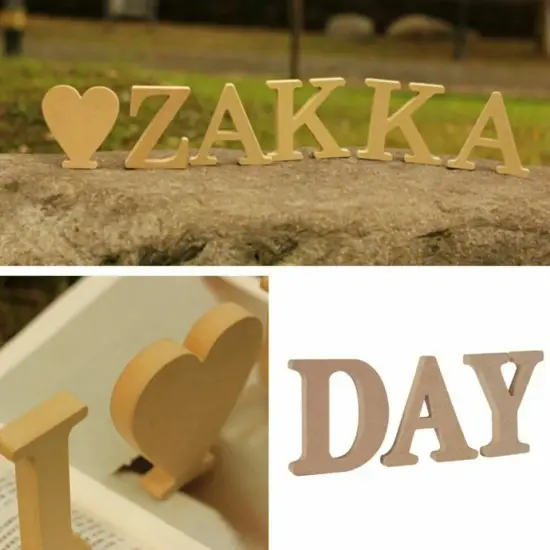 3.93" Self Standing Wooden Letters {4}