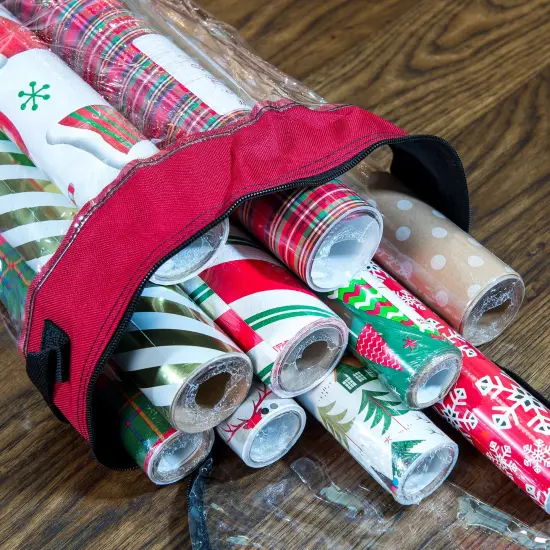 Christmas Wrapping Paper Storage Container {5}