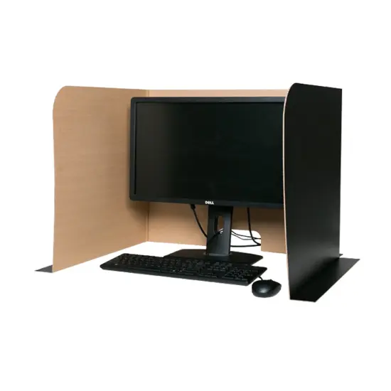 Computer Lab Privacy Screen, Large, 70"W x 23"H Unfolded, Pack of 3 {3}