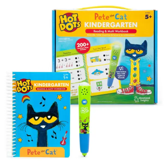 Hot Dots&reg; Pete the Cat&reg; Kindergarten Reading & Math {1}