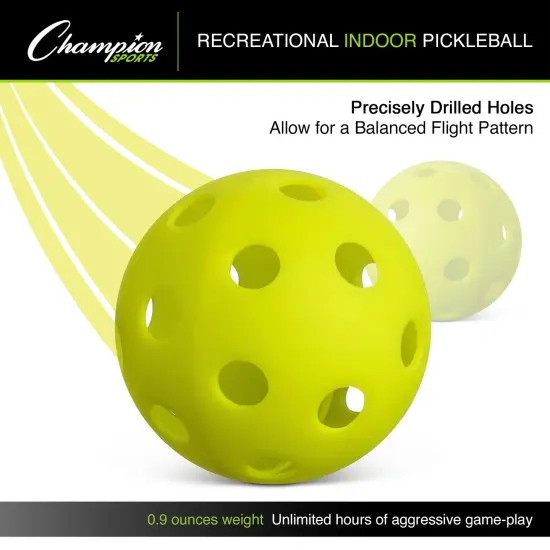 Recreational Indoor Pickleball Set, 6 Per Set, 2 Sets {3}