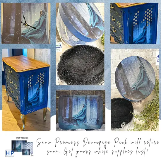 Snow Princess Art Pack Decoupage Papers {2}