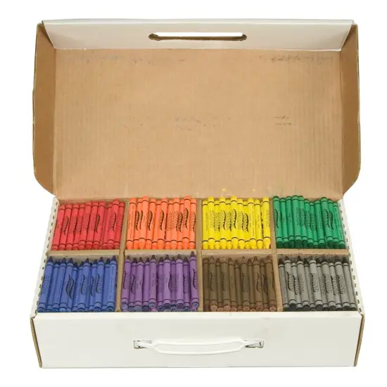 Crayons Master Pack, 8 Colors (100 Each), 800 Count {1}