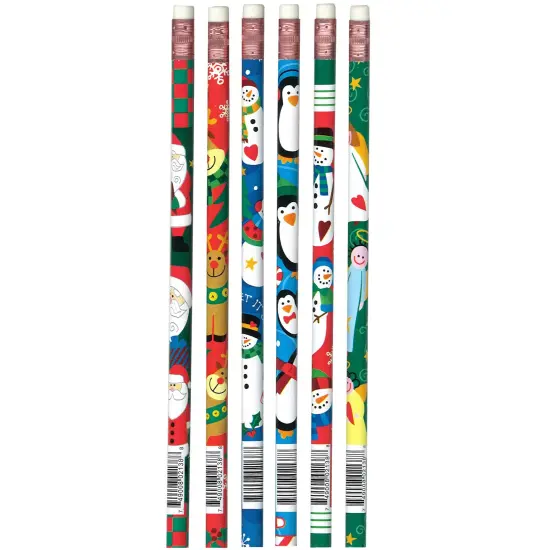 Christmas Assortment Pencils, 12 Per Pack, 12 Packs {1}