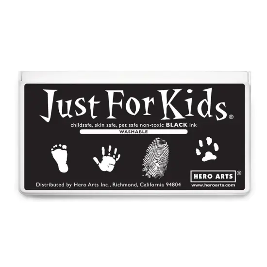 Jumbo Just for Kids Stamp Pad, Black, Pack of 2 {2}