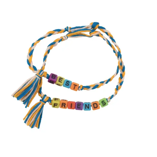 Alphabet Beads, Assorted Rainbow Colors, 6 mm, 150 Per Pack, 6 Packs {4}