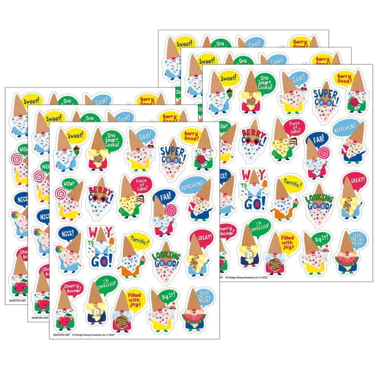 Dessert Gnomes Candy Scented Stickers, 80 Per Pack, 6 Packs {1}