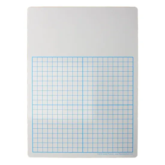 1/2" Graph Dry Erase Board, 11" x 16" Single, Pack of 3 {2}