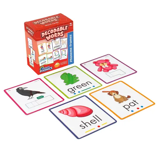 Rainbow Phonics Decodable Word Cards {1}