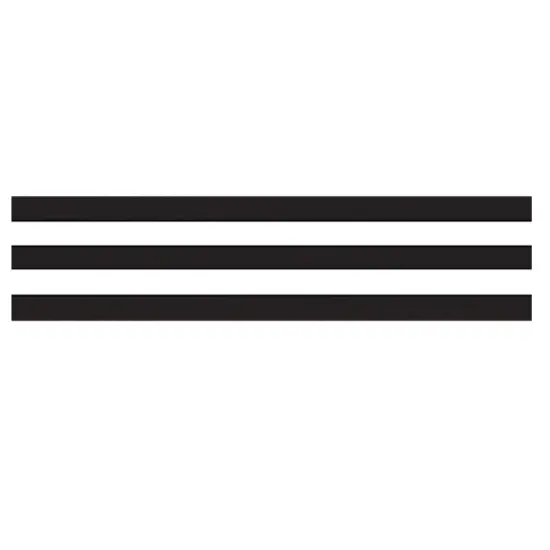 Black and White Stripes Straight Border Trim, 35 Feet Per Pack, 6 Packs {2}