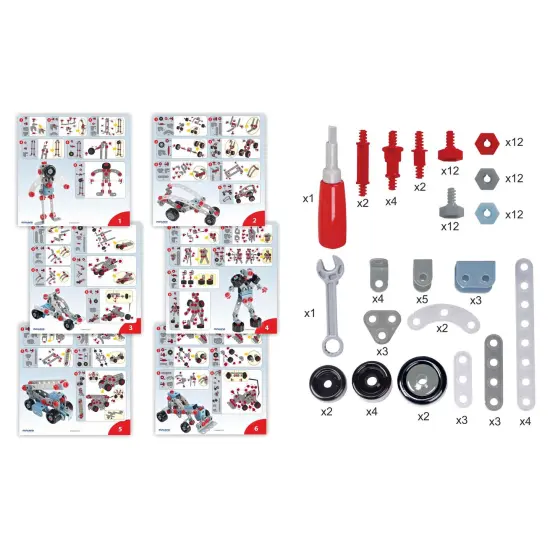 Mecatech, Vehicle & Robot Building Set, 106 Pieces {3}