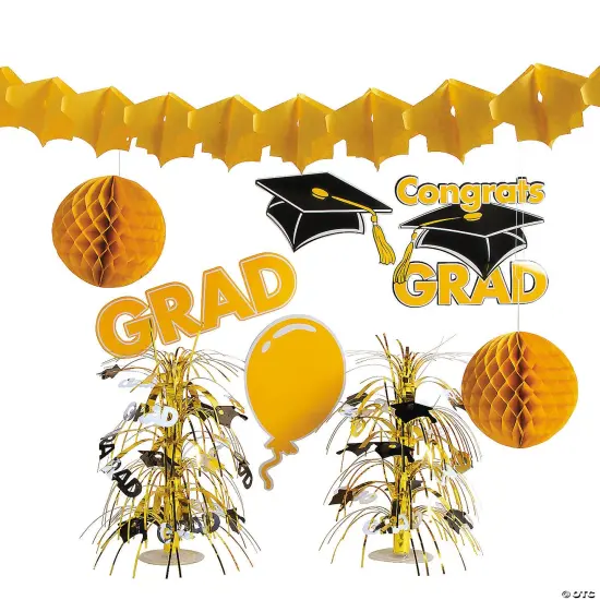 Graduation Party Decorating Kit - 9 Pc Burgendy {2}
