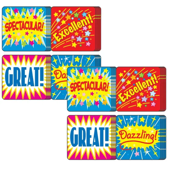 Positive Words Motivational Stickers, 120 Per Pack, 12 Packs {1}