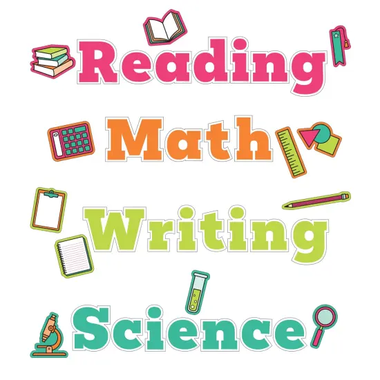 Wall Signs for Core Subjects Bulletin Board Set {1}