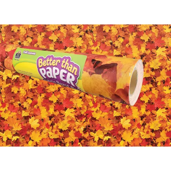 Fall Leaves Better Than Paper Bulletin Board Roll, 4' x 12', Pack of 4 {2}