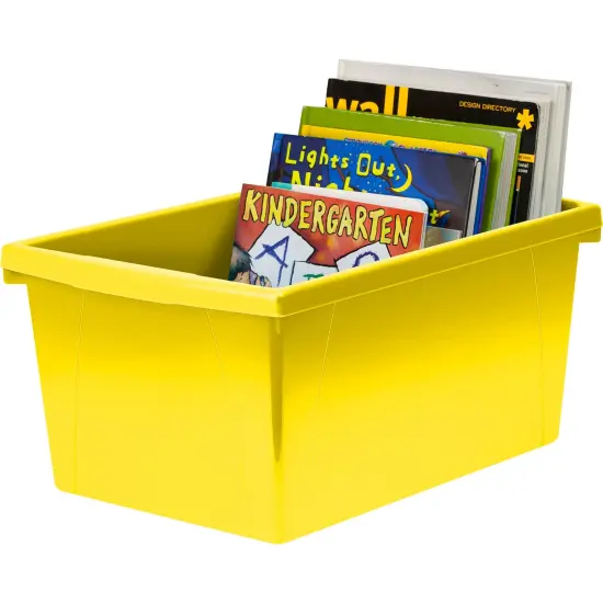 Medium Classroom Storage Bin, Yellow, Pack of 2 {5}